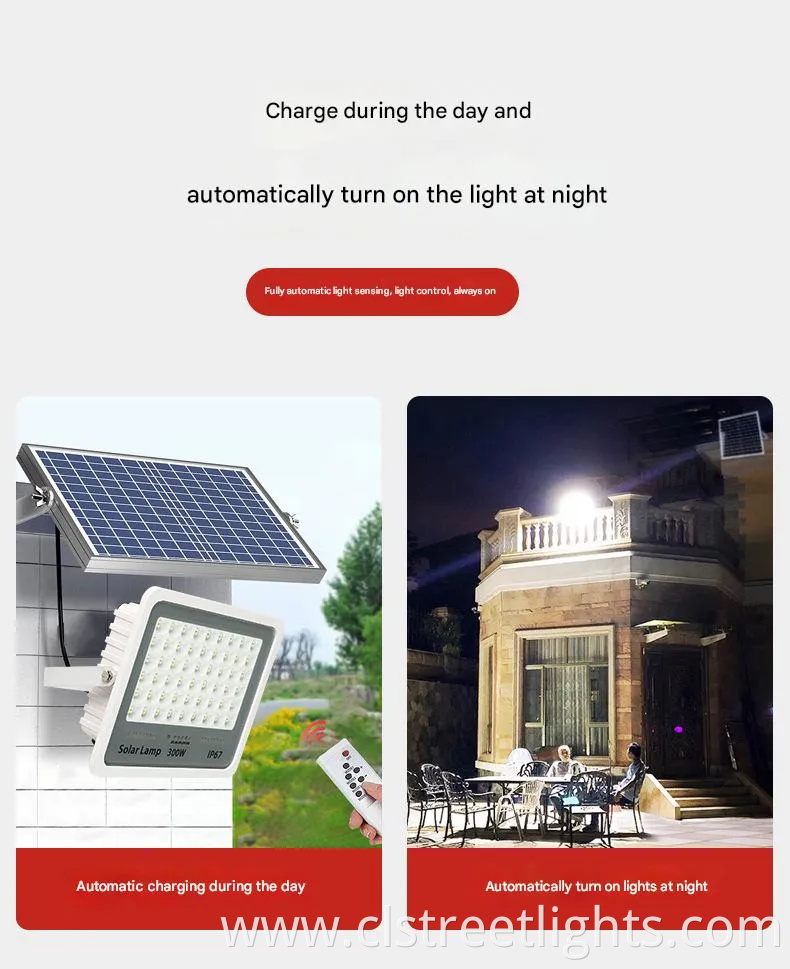 LED Solar Floodlights, Ultra-Bright Outdoor Solar Lights, Energy-Saving Lighting